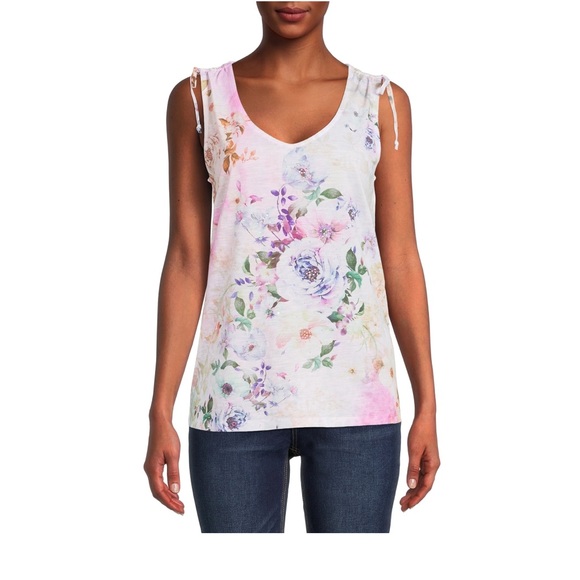 Concepts Crystal Embellished Floral Shirt - Picture 13 of 13